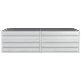 Garden Raised Bed 160x80x45 cm Galvanized Steel Silver