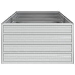 Garden Raised Bed 160x80x45 cm Galvanized Steel Silver