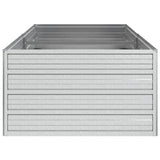 Garden Raised Bed 160x80x45 cm Galvanized Steel Silver - 45-Degree Angle