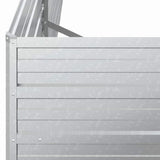 Garden Raised Bed 160x80x45 cm Galvanized Steel Silver