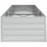 Garden Raised Bed 240x80x45 cm Galvanized Steel Silver - 45-Degree Angle