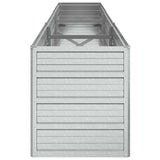 Garden Raised Bed 240x40x45 cm Galvanized Steel Silver - 45-Degree Angle