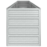 Garden Raised Bed 320x40x45 cm Galvanized Steel Silver - 45-Degree Angle