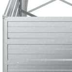 Garden Raised Bed 320x40x45 cm Galvanized Steel Silver