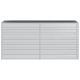 Garden Raised Bed 160x40x77 cm Galvanized Steel Silver