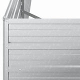 Garden Raised Bed 160x40x77 cm Galvanized Steel Silver