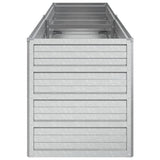 Garden Raised Bed 160x40x45 cm Galvanized Steel Silver - 45-Degree Angle
