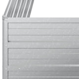 Garden Raised Bed 100x40x45 cm Galvanized Steel Silver