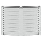 Garden Raised Bed 129x77 cm Galvanized Steel Silver