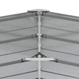 Garden Raised Bed 129x77 cm Galvanized Steel Silver