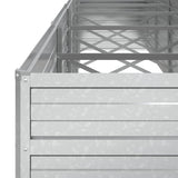 Garden Raised Bed 480x80x77 cm Galvanized Steel Silver
