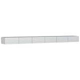Garden Raised Bed 600x80x45 cm Galvanized Steel Silver