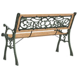 Garden Bench 122 cm Solid Wood Fir - 45-Degree Angle