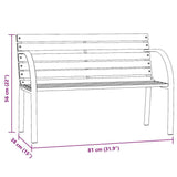 Children Garden Bench 81 cm Solid Wood Chinese Fir