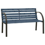 Children Garden Bench 81 cm Solid Wood Chinese Fir Grey - Front View