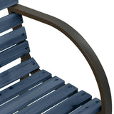 Children Garden Bench 81 cm Solid Wood Chinese Fir Grey - Rear View