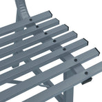 Garden Bench 110 cm Steel Grey