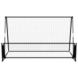 2 in 1 Soccer Rebounder Football Goal 202x104x120 cm Steel - Side View