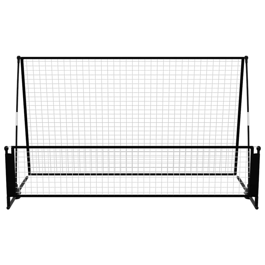 2 in 1 Soccer Rebounder Football Goal 202x104x120 cm Steel