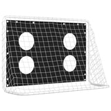 Soccer Goal Training Net Steel 184x61x122 cm - 45-Degree Angle