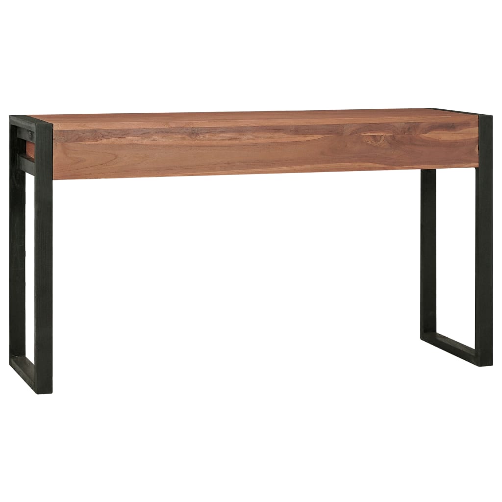 Desk with 2 Drawers 120x40x75 cm Solid Wood Teak