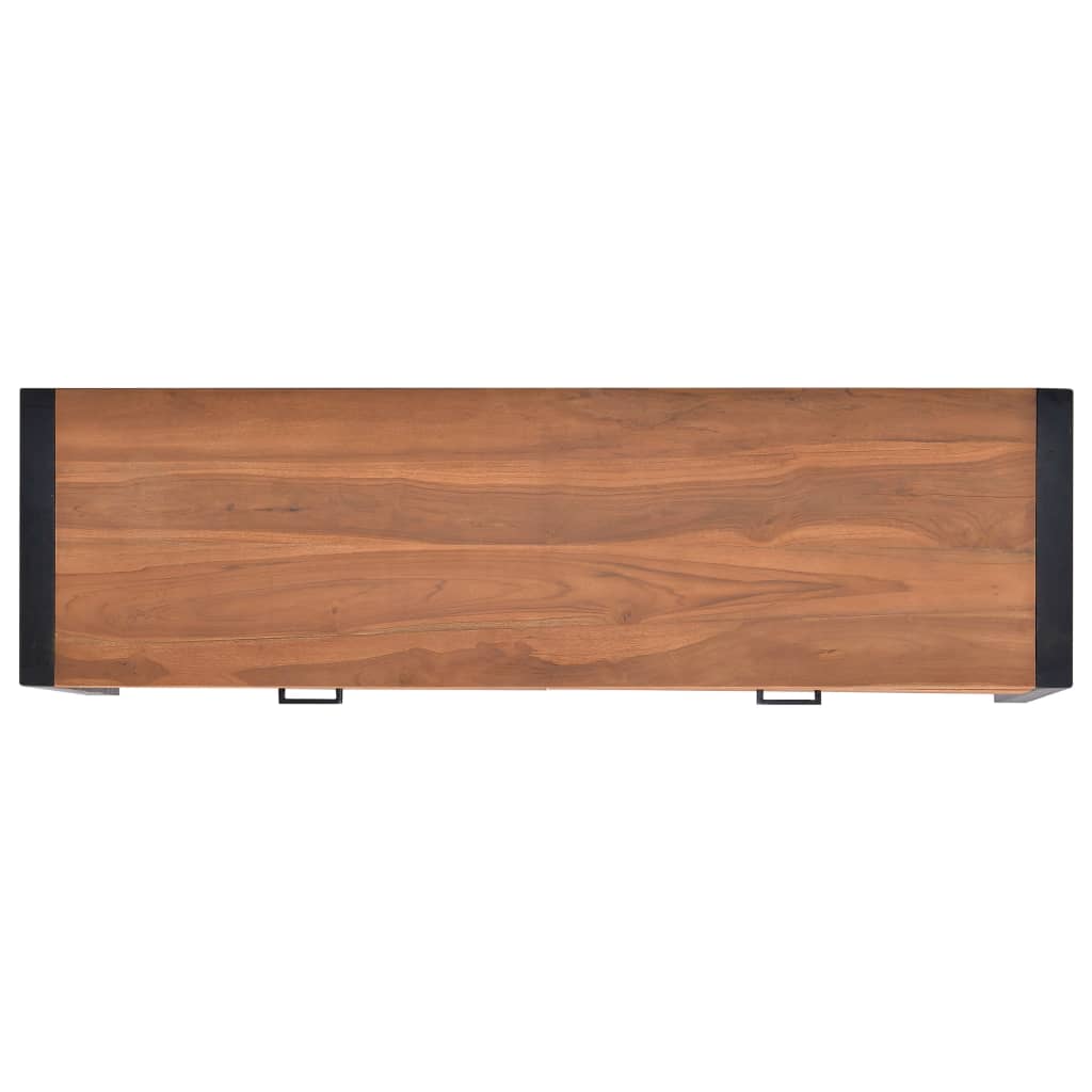 Desk with 2 Drawers 120x40x75 cm Solid Wood Teak