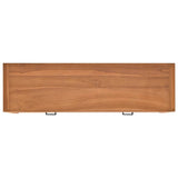 TV Cabinet 120x40x45 cm Solid Wood Teak - Rear View