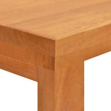 Desk 120x45x75 cm Solid Wood Teak - Rear View