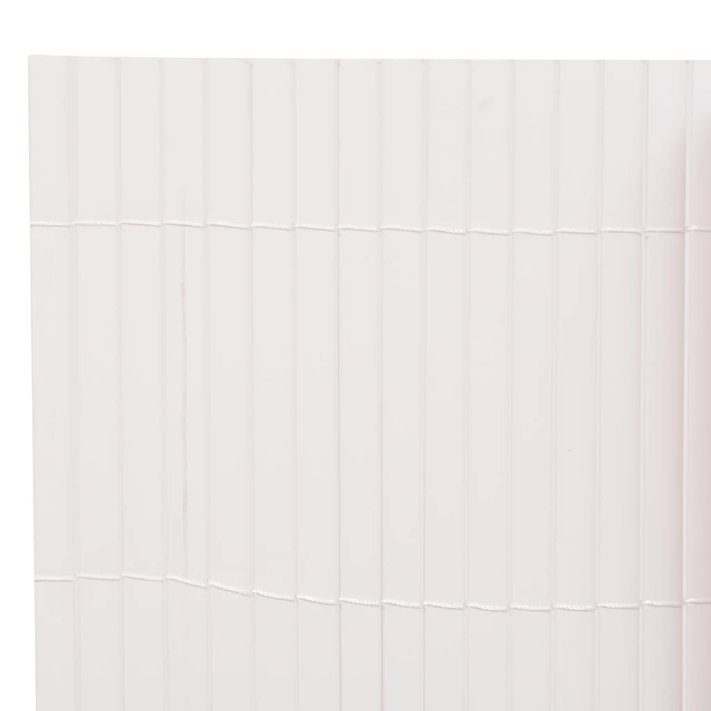 Double-Sided Garden Fence 90x400 cm White