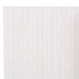 Double-Sided Garden Fence 90x400 cm White - 45-Degree Angle