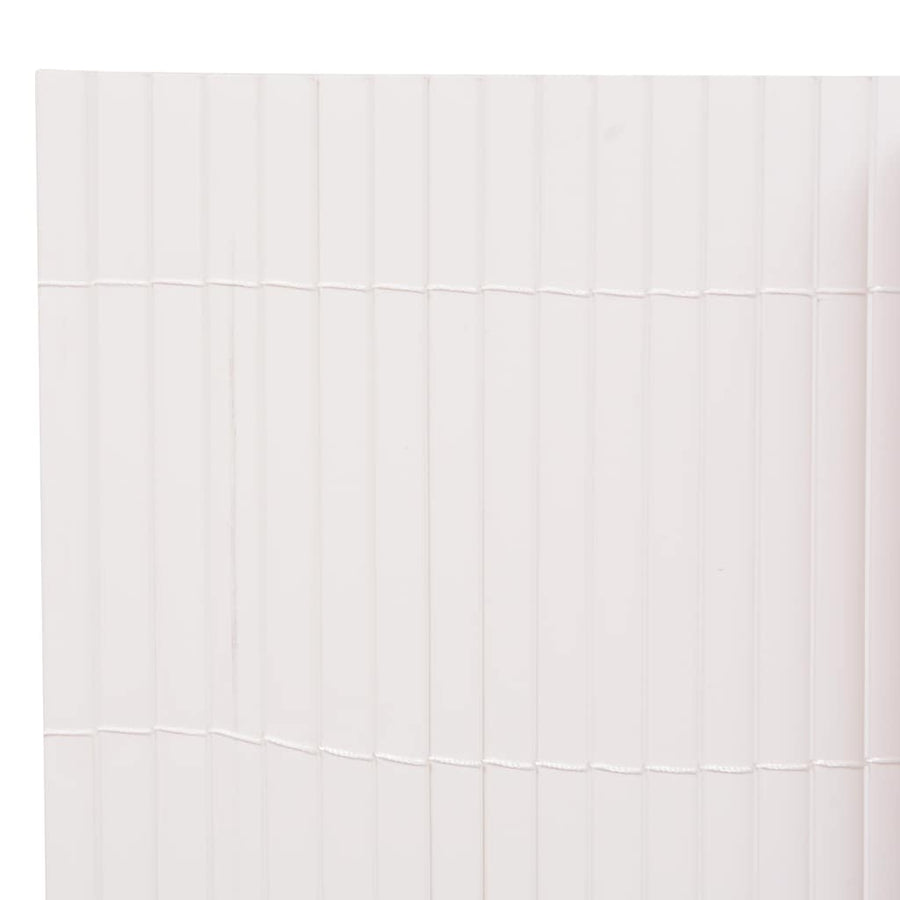 Double-Sided Garden Fence 90x400 cm White