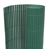Double-Sided Garden Fence 90x400 cm Green - Front View