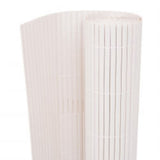 Double-Sided Garden Fence 110x300 cm White - Front View