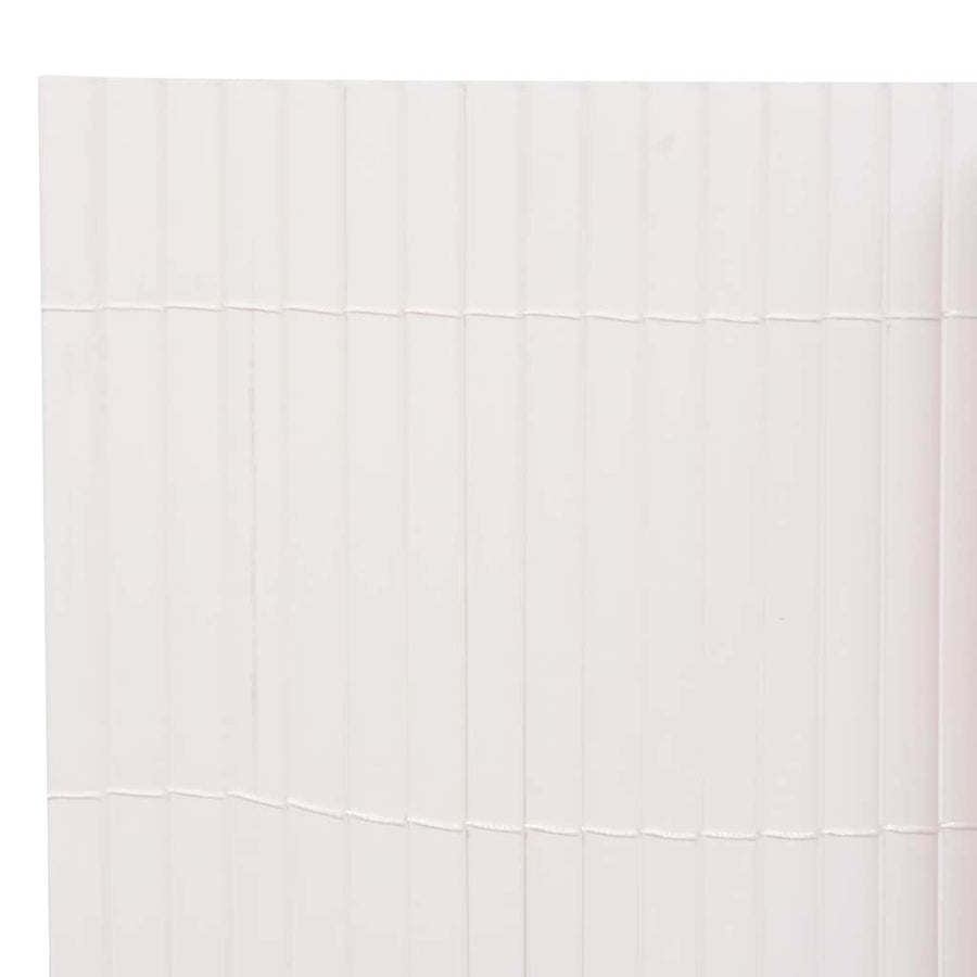 Double-Sided Garden Fence 110x400 cm White