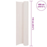 Double-Sided Garden Fence 110x400 cm White