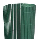 Double-Sided Garden Fence 110x400 cm Green - Front View