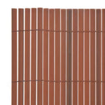 Double-Sided Garden Fence 110x400 cm Brown
