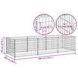 Dog Kennel Black 3 m? Steel