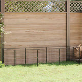 Dog Kennel Black 3 m? Steel