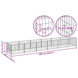 Dog Kennel Black 6 m? Steel
