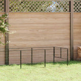Dog Kennel Black 6 m? Steel