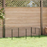 Dog Kennel Black 9 m? Steel