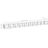 Dog Kennel Black 10 m? Steel