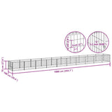 Dog Kennel Black 10 m? Steel