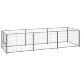 Dog Kennel Silver 3 m² Steel