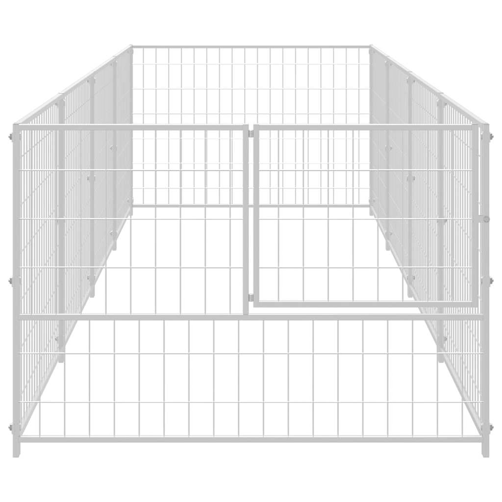 Dog Kennel Silver 4 m? Steel