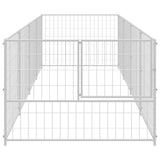 Dog Kennel Silver 4 m? Steel