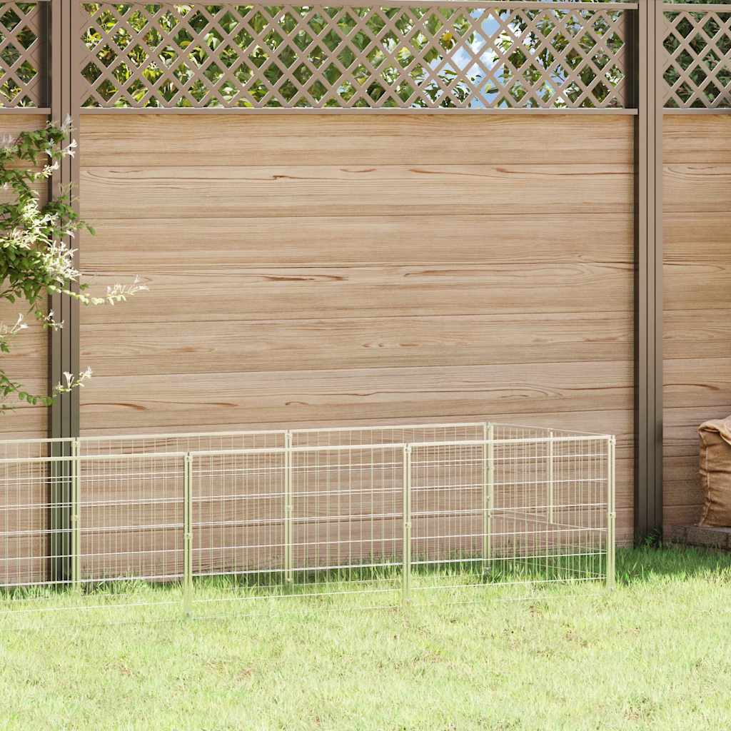 Dog Kennel Silver 4 m? Steel