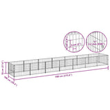 Dog Kennel Silver 7 m² Steel