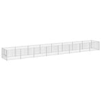 Dog Kennel Silver 8 m² Steel